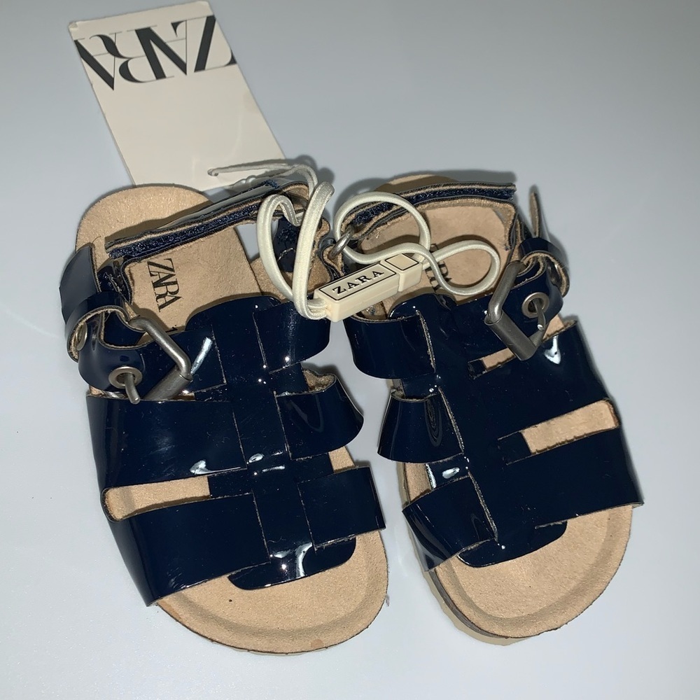 ZARA SANDALS WITH STRAPS Toddler SZ 3 - Picture 3 of 8